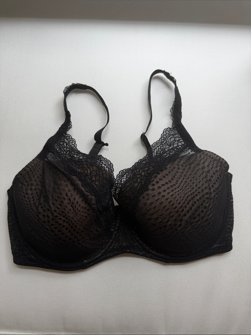 Natori Beyond Underwire Contour Black Lace Bra 34DDD